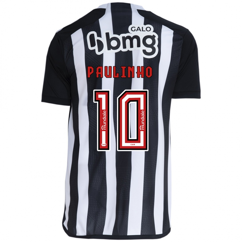 Heren Paulinho #10 Wit Zwart Thuisshirt Thuistenue 2024/25 T-Shirt