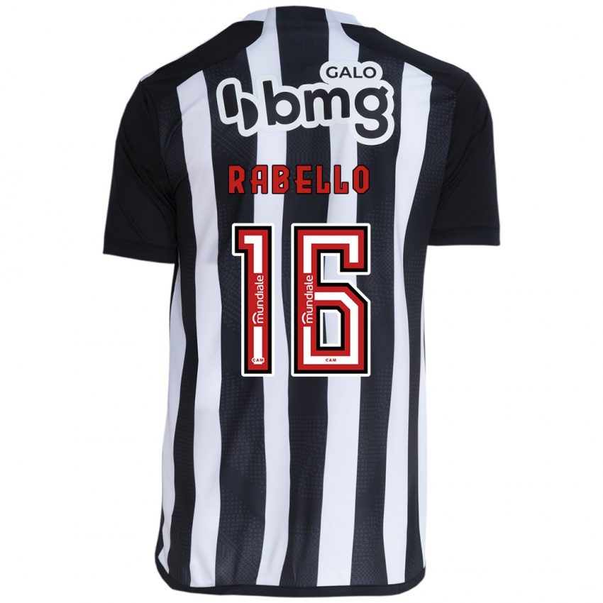 Heren Igor Rabello #16 Wit Zwart Thuisshirt Thuistenue 2024/25 T-Shirt