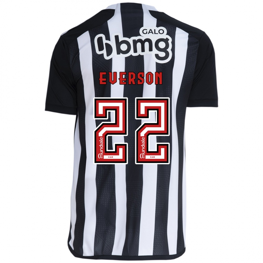 Heren Everson #22 Wit Zwart Thuisshirt Thuistenue 2024/25 T-Shirt