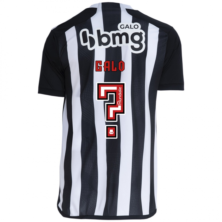 Heren Diego Galo #0 Wit Zwart Thuisshirt Thuistenue 2024/25 T-Shirt