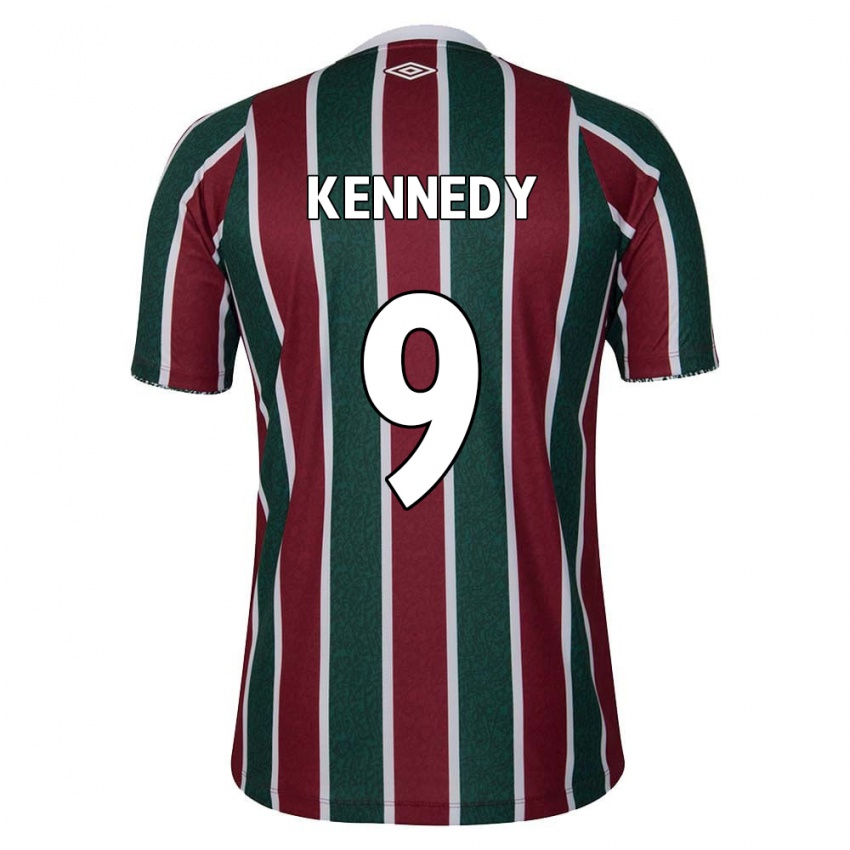 Heren John Kennedy #9 Groen Kastanjebruin Wit Thuisshirt Thuistenue 2024/25 T-Shirt