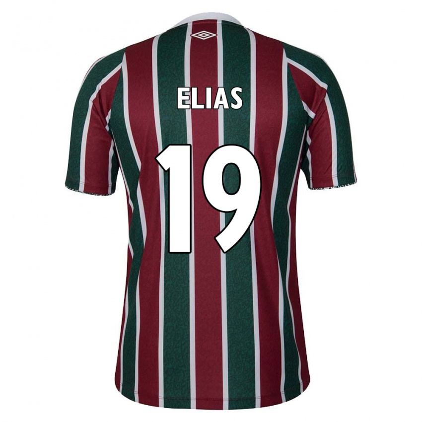 Heren Kauã Elias #19 Groen Kastanjebruin Wit Thuisshirt Thuistenue 2024/25 T-Shirt