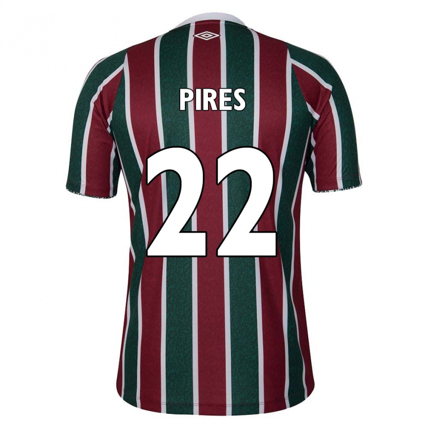 Heren Gabriel Pires #22 Groen Kastanjebruin Wit Thuisshirt Thuistenue 2024/25 T-Shirt