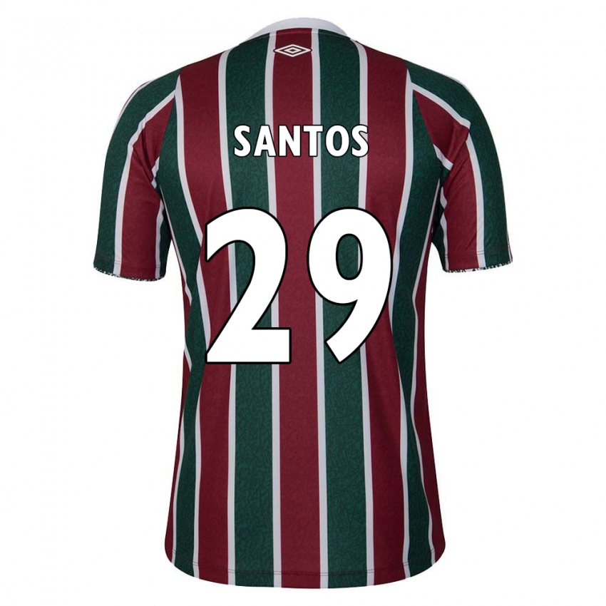 Heren Thiago Santos #29 Groen Kastanjebruin Wit Thuisshirt Thuistenue 2024/25 T-Shirt