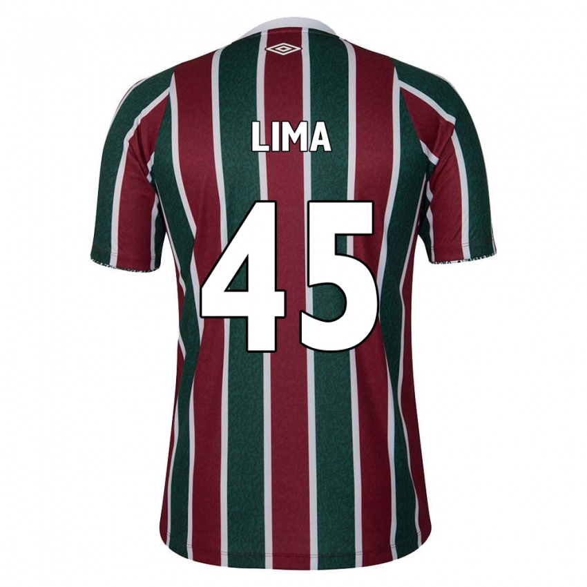 Heren Lima #45 Groen Kastanjebruin Wit Thuisshirt Thuistenue 2024/25 T-Shirt