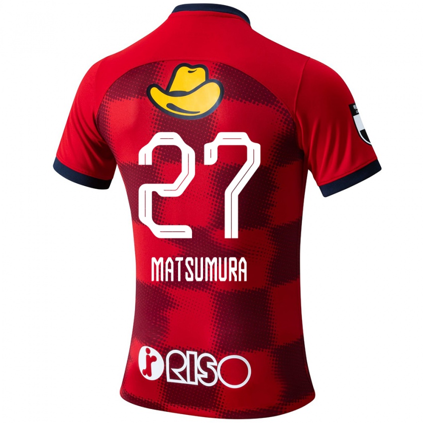 Heren Yuta Matsumura #27 Rood Blauw Wit Thuisshirt Thuistenue 2024/25 T-Shirt