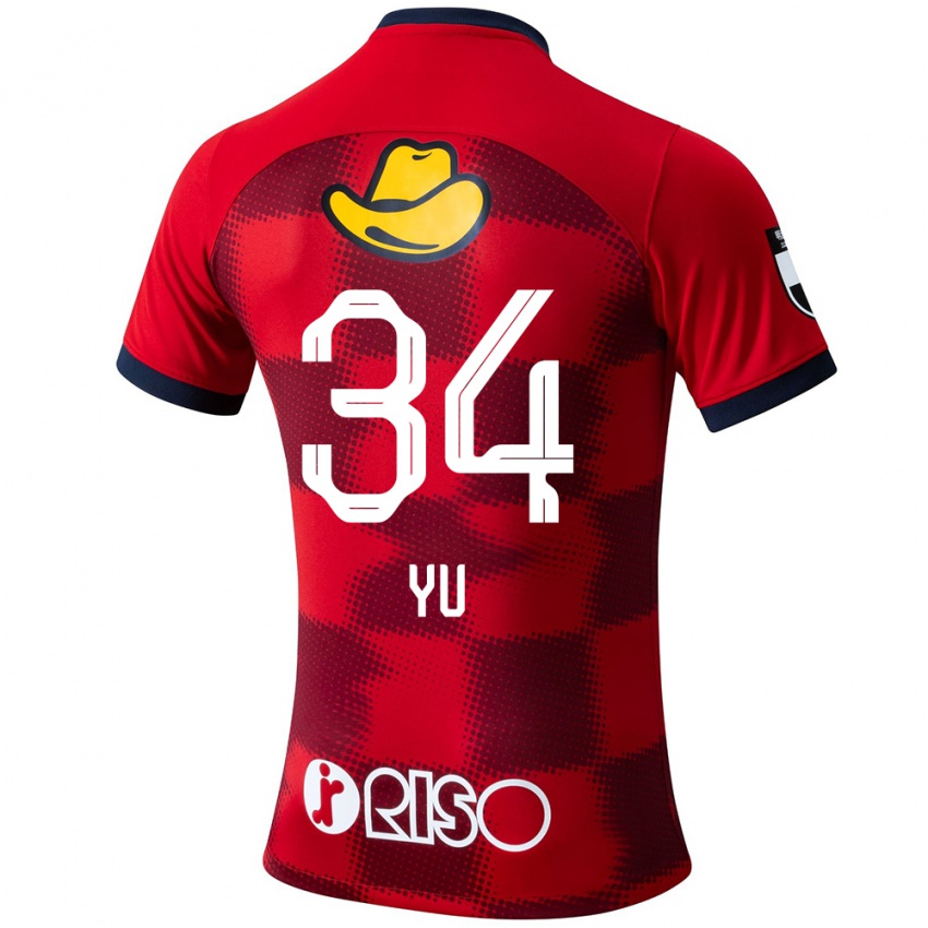 Heren Yu Funabashi #34 Rood Blauw Wit Thuisshirt Thuistenue 2024/25 T-Shirt