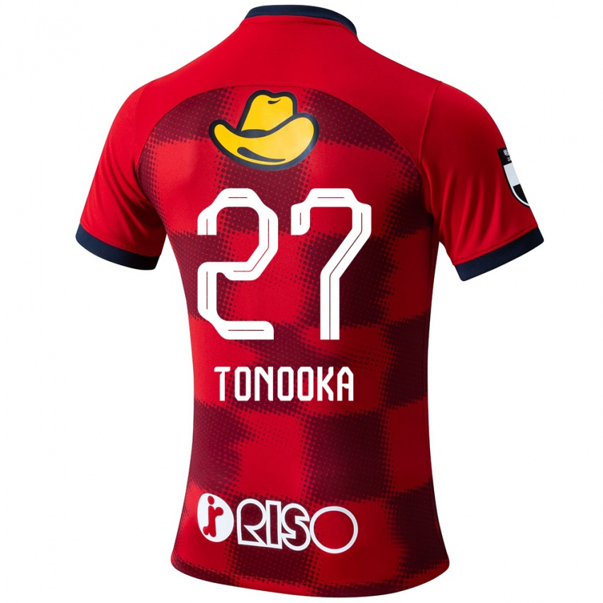 Heren Ryota Tonooka #27 Rood Blauw Wit Thuisshirt Thuistenue 2024/25 T-Shirt