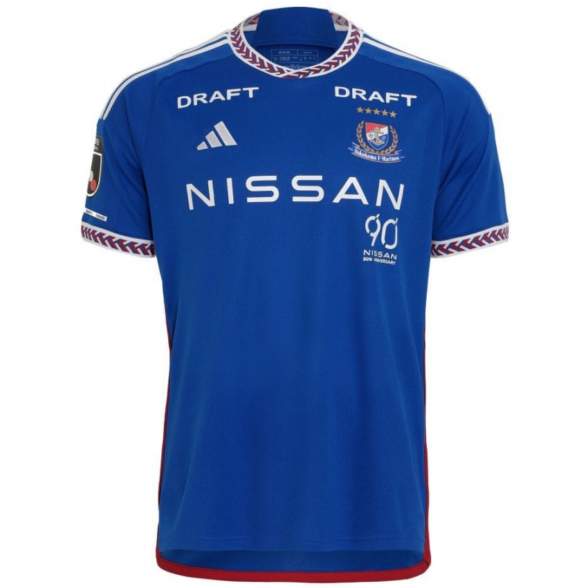 Heren William Popp #1 Blauw Wit Rood Thuisshirt Thuistenue 2024/25 T-Shirt