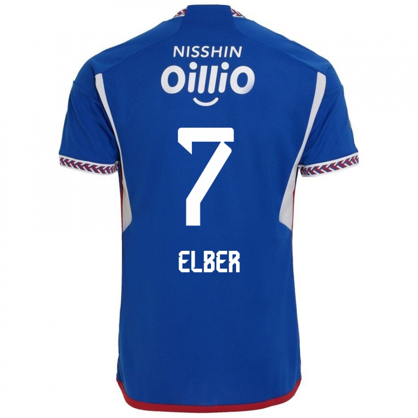 Heren Elber #7 Blauw Wit Rood Thuisshirt Thuistenue 2024/25 T-Shirt