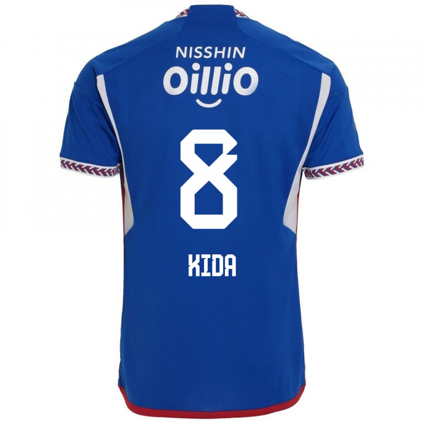 Heren Takuya Kida #8 Blauw Wit Rood Thuisshirt Thuistenue 2024/25 T-Shirt