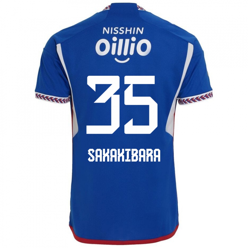 Heren Keigo Sakakibara #35 Blauw Wit Rood Thuisshirt Thuistenue 2024/25 T-Shirt