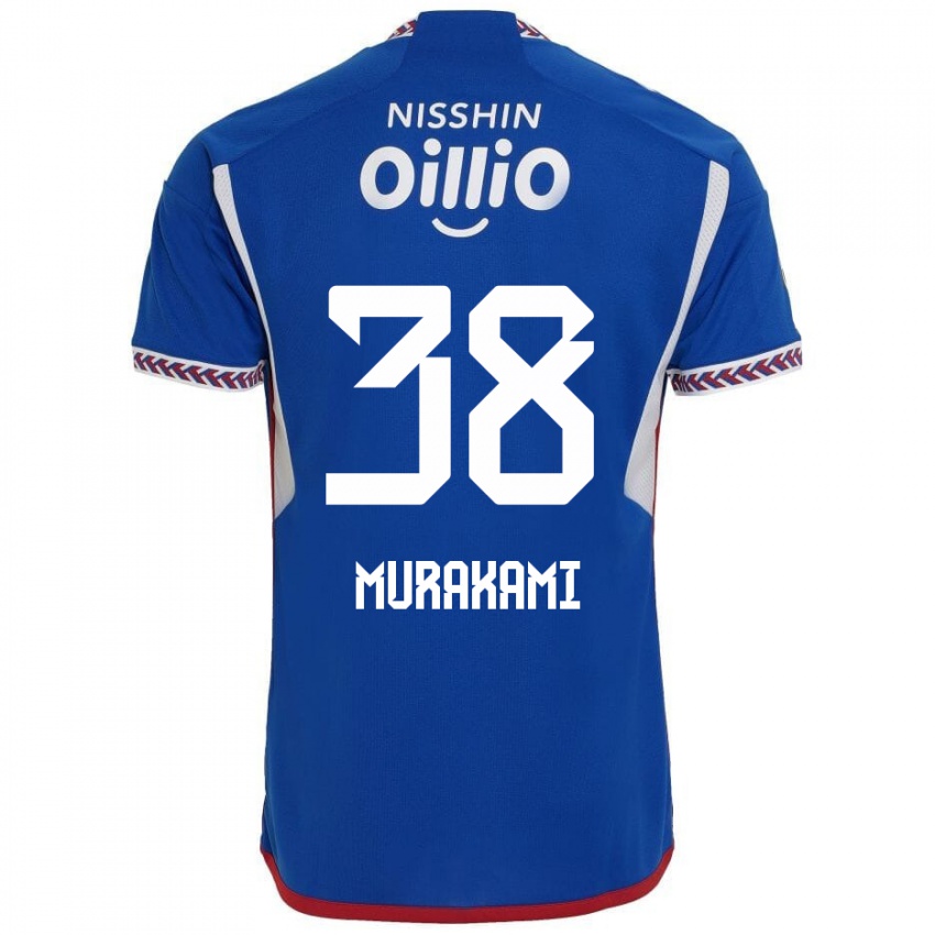 Heren Yuhi Murakami #38 Blauw Wit Rood Thuisshirt Thuistenue 2024/25 T-Shirt