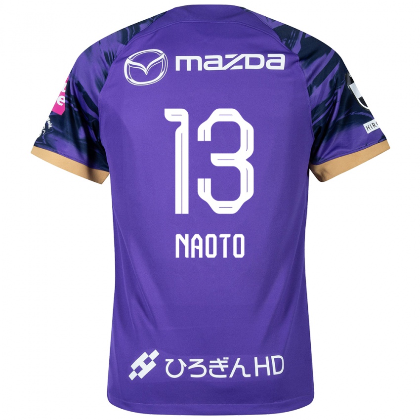 Heren Naoto Arai #13 Paars Wit Thuisshirt Thuistenue 2024/25 T-Shirt