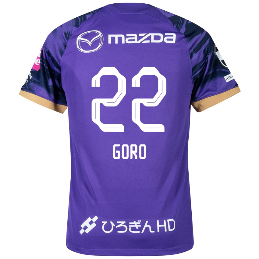 Heren Goro Kawanami #22 Paars Wit Thuisshirt Thuistenue 2024/25 T-Shirt