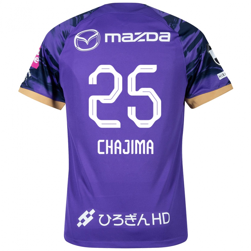 Heren Yusuke Chajima #25 Paars Wit Thuisshirt Thuistenue 2024/25 T-Shirt