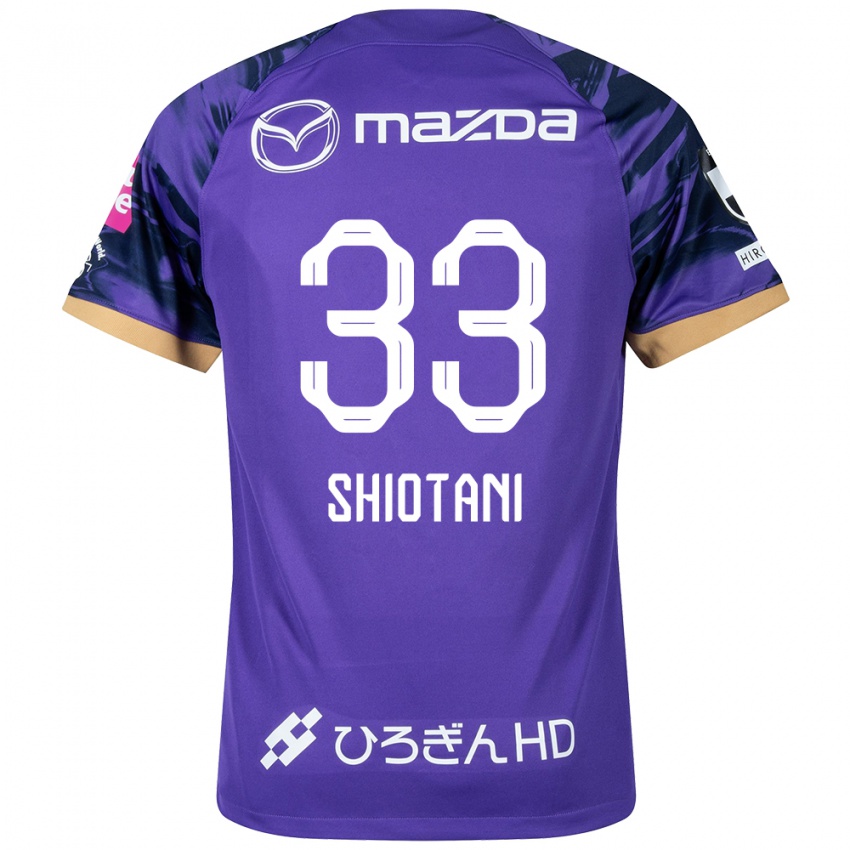 Heren Tsukasa Shiotani #33 Paars Wit Thuisshirt Thuistenue 2024/25 T-Shirt