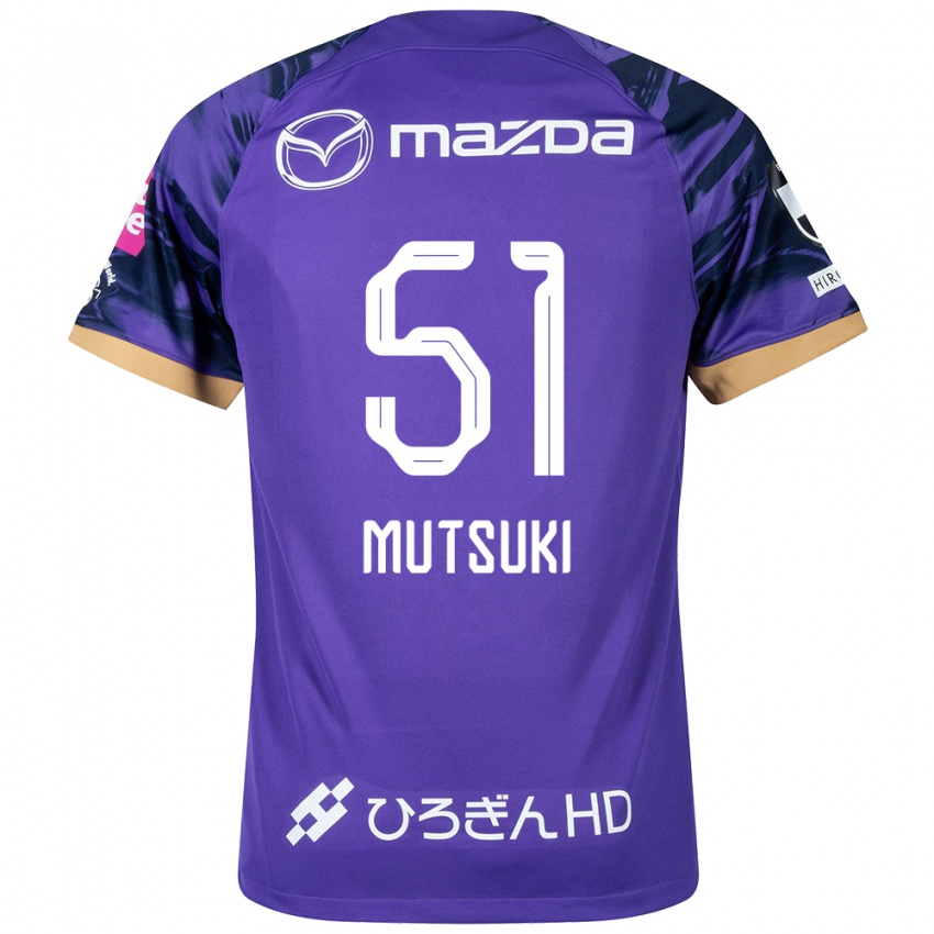 Heren Mutsuki Kato #51 Paars Wit Thuisshirt Thuistenue 2024/25 T-Shirt