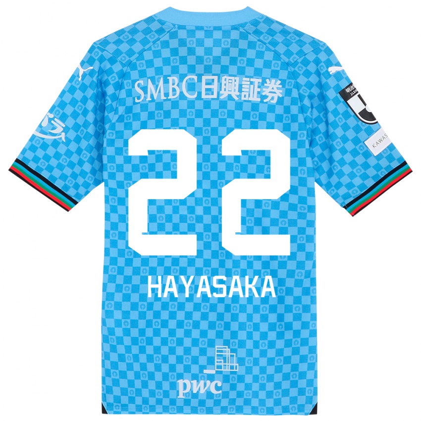 Heren Yuki Hayasaka #22 Azuur Blauw Thuisshirt Thuistenue 2024/25 T-Shirt