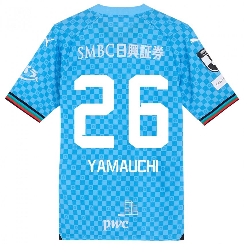 Heren Hinata Yamauchi #26 Azuur Blauw Thuisshirt Thuistenue 2024/25 T-Shirt