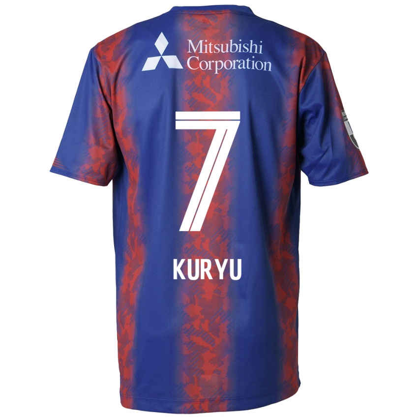 Heren Kuryu Matsuki #7 Blauw Rood Thuisshirt Thuistenue 2024/25 T-Shirt