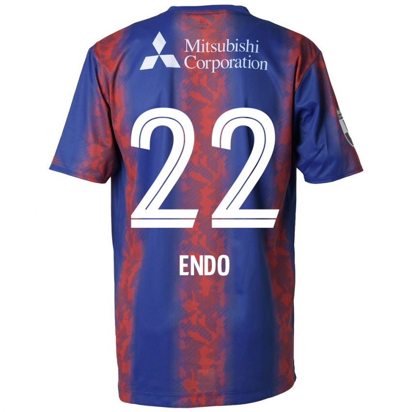 Heren Keita Endo #22 Blauw Rood Thuisshirt Thuistenue 2024/25 T-Shirt