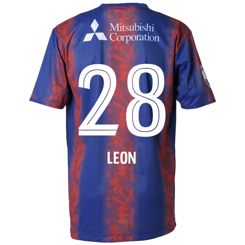 Heren Leon Nozawa #28 Blauw Rood Thuisshirt Thuistenue 2024/25 T-Shirt