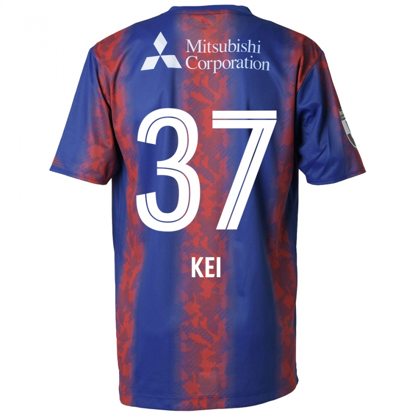 Heren Kei Koizumi #37 Blauw Rood Thuisshirt Thuistenue 2024/25 T-Shirt