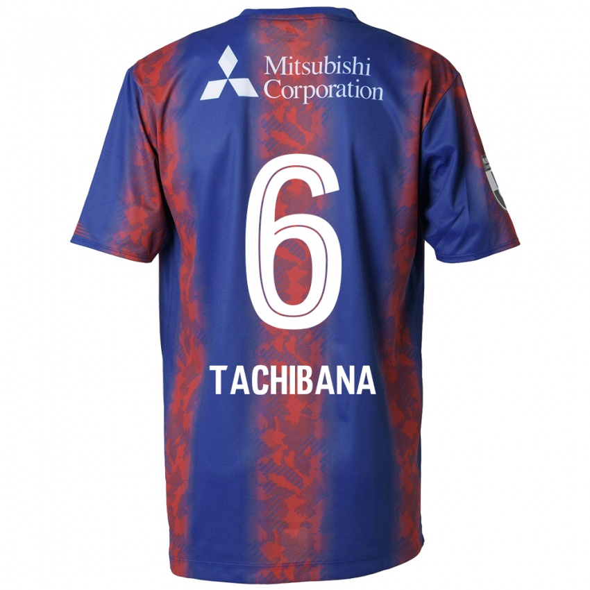 Heren Keigo Tachibana #6 Blauw Rood Thuisshirt Thuistenue 2024/25 T-Shirt