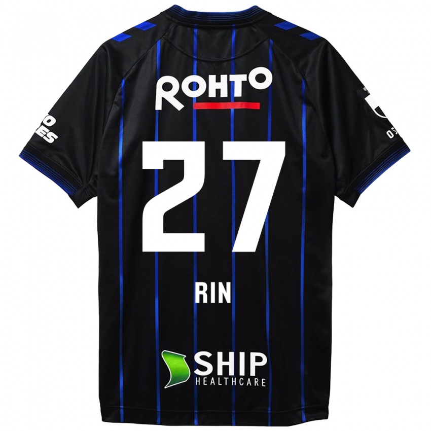 Heren Rin Mito #27 Zwart Blauw Thuisshirt Thuistenue 2024/25 T-Shirt