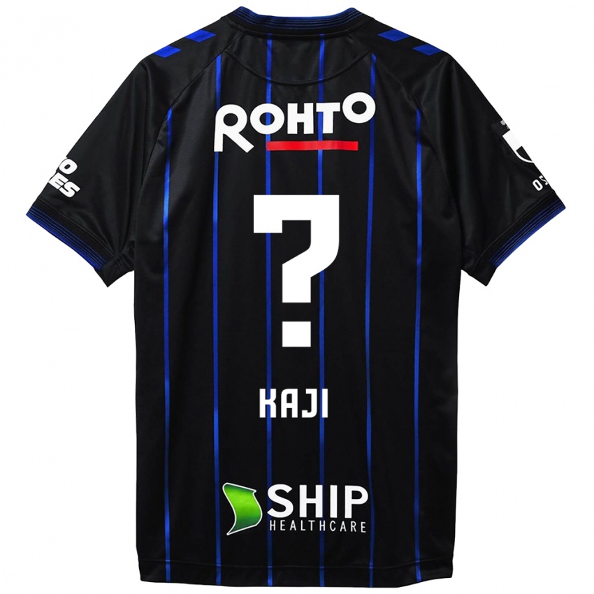 Heren Rihito Kaji #0 Zwart Blauw Thuisshirt Thuistenue 2024/25 T-Shirt