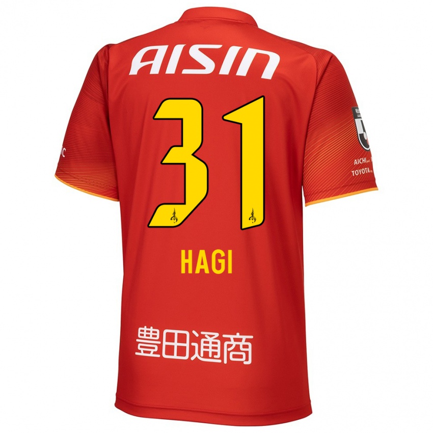 Heren Hiroaki Hagi #31 Rood Wit Geel Thuisshirt Thuistenue 2024/25 T-Shirt