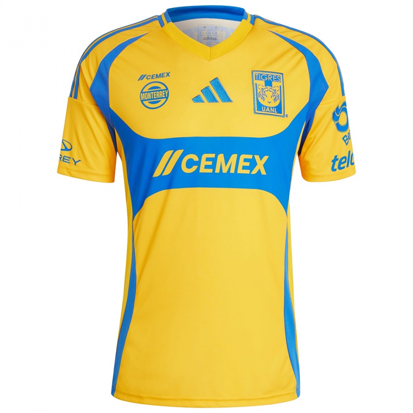 Heren Luis Gómez #281 Goud Geel Thuisshirt Thuistenue 2024/25 T-Shirt