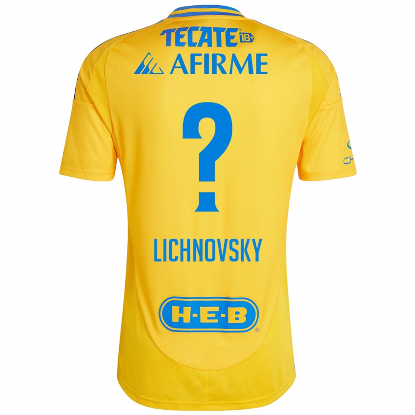 Heren Igor Lichnovsky #0 Goud Geel Thuisshirt Thuistenue 2024/25 T-Shirt