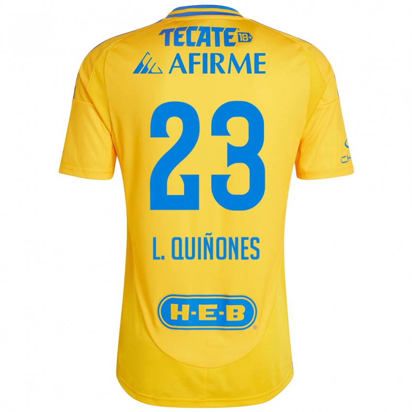 Heren Luis Quinones #23 Goud Geel Thuisshirt Thuistenue 2024/25 T-Shirt