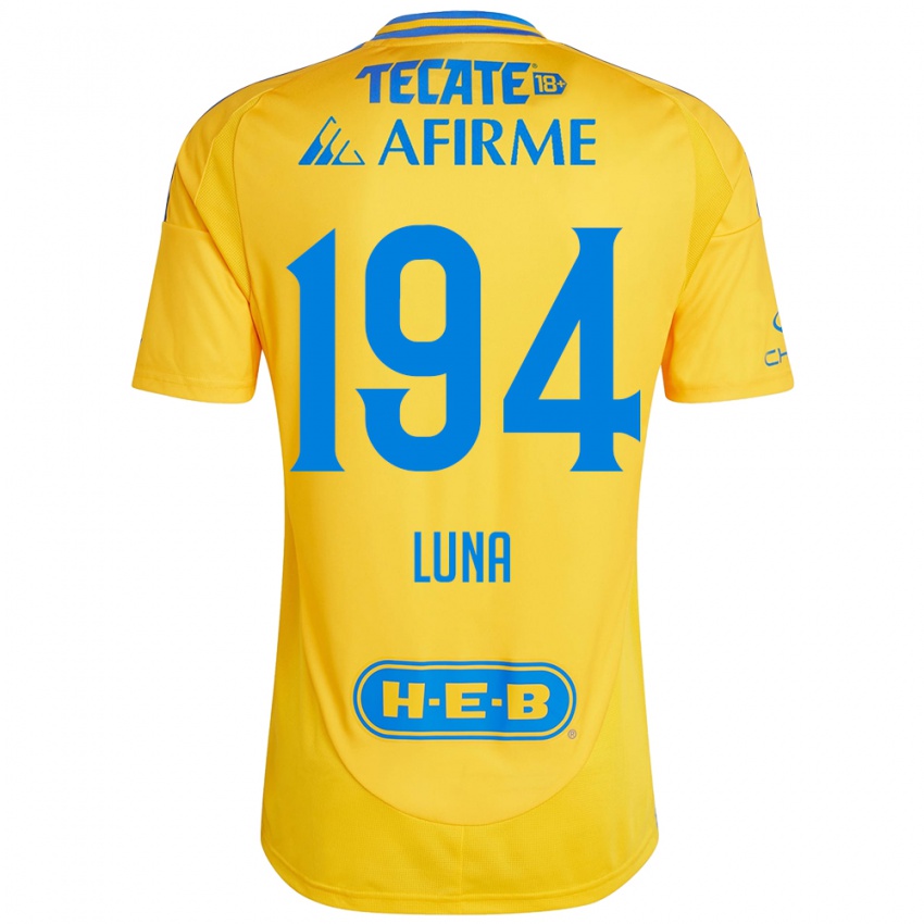 Heren Juan Luna #194 Goud Geel Thuisshirt Thuistenue 2024/25 T-Shirt