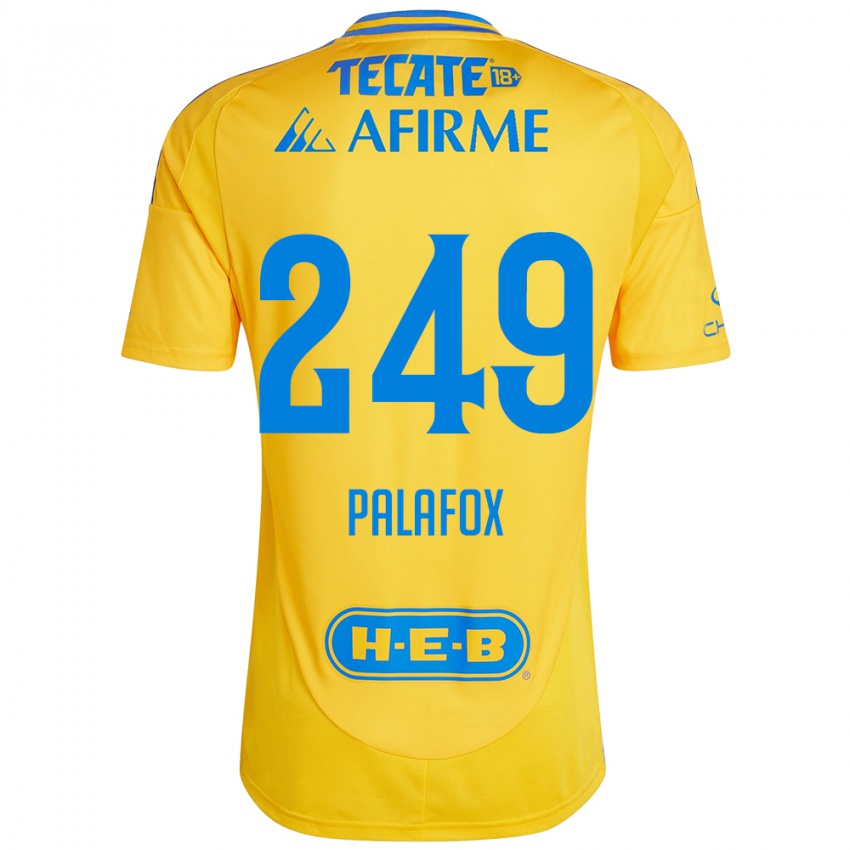 Heren José Palafox #249 Goud Geel Thuisshirt Thuistenue 2024/25 T-Shirt