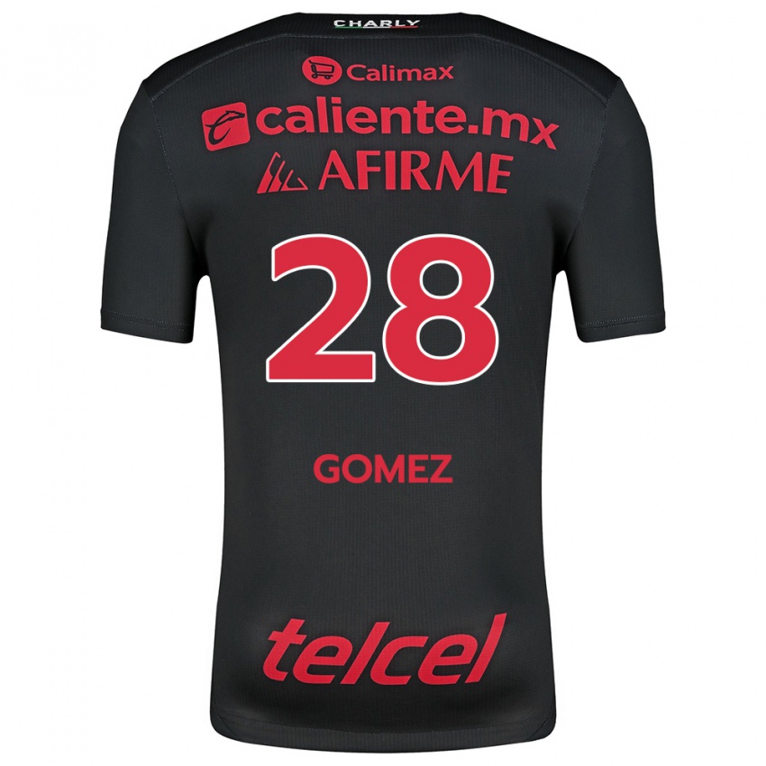 Heren Alejandro Gómez #28 Zwart Rood Thuisshirt Thuistenue 2024/25 T-Shirt