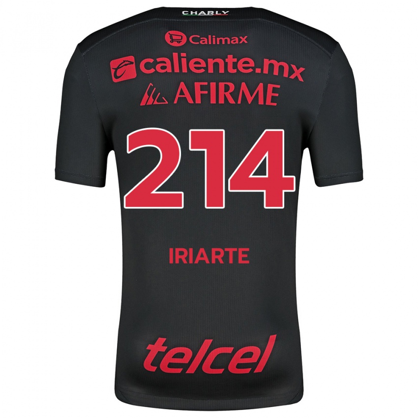 Heren Oliver Iriarte #214 Zwart Rood Thuisshirt Thuistenue 2024/25 T-Shirt