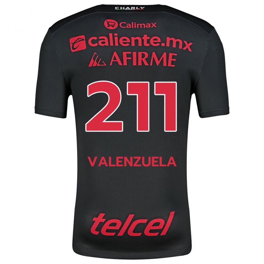 Heren Aldieri Valenzuela #211 Zwart Rood Thuisshirt Thuistenue 2024/25 T-Shirt