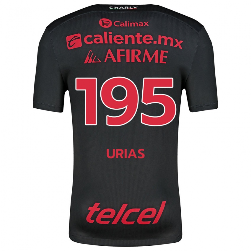 Heren Héctor Urías #195 Zwart Rood Thuisshirt Thuistenue 2024/25 T-Shirt