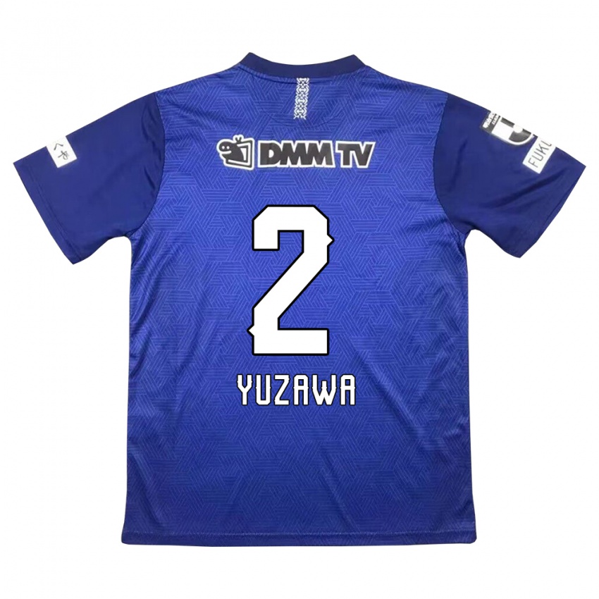 Heren Masato Yuzawa #2 Donkerblauw Thuisshirt Thuistenue 2024/25 T-Shirt