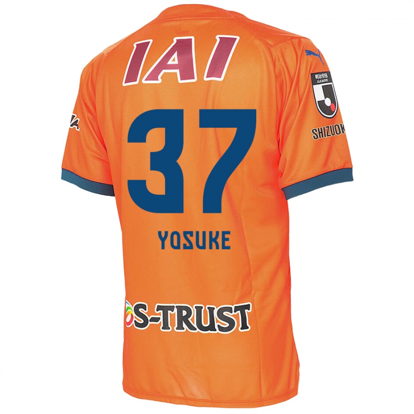 Heren Yosuke Morishige #37 Oranje Blauw Thuisshirt Thuistenue 2024/25 T-Shirt