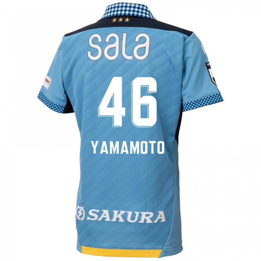 Heren Shota Yamamoto #46 Blauw Zwart Thuisshirt Thuistenue 2024/25 T-Shirt