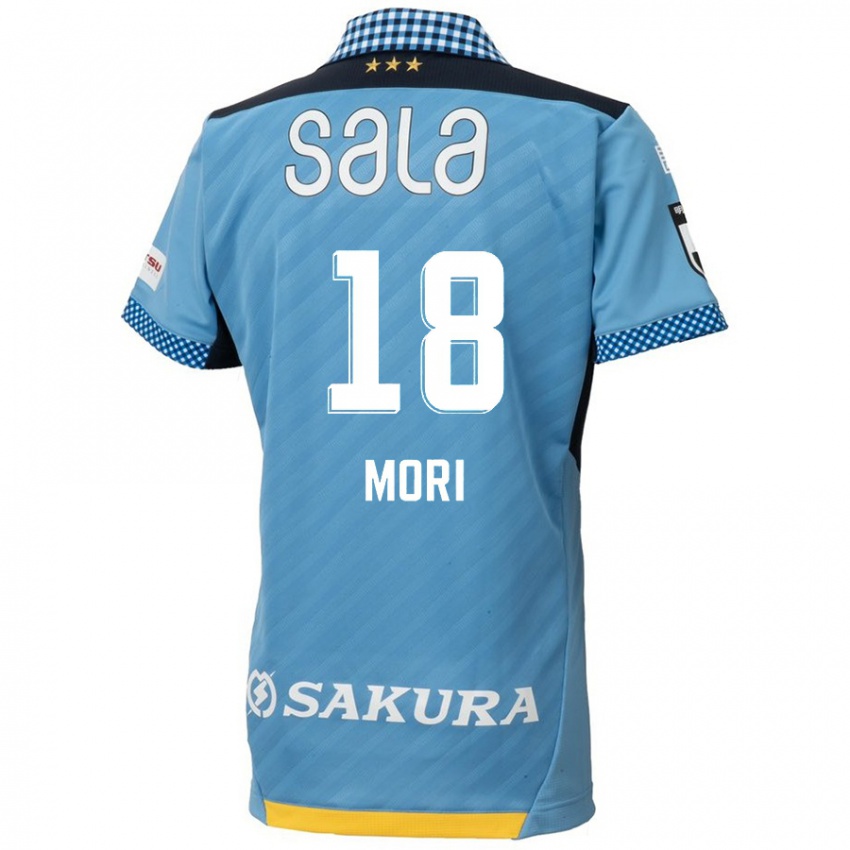 Heren Rikinosuke Mori #18 Blauw Zwart Thuisshirt Thuistenue 2024/25 T-Shirt