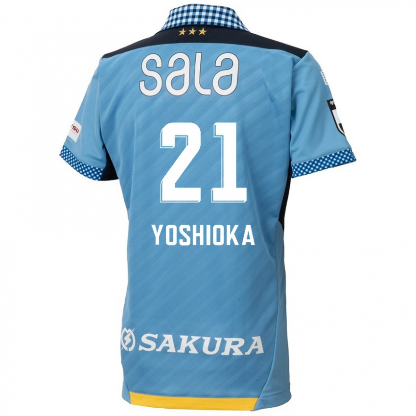 Heren Kanta Yoshioka #21 Blauw Zwart Thuisshirt Thuistenue 2024/25 T-Shirt