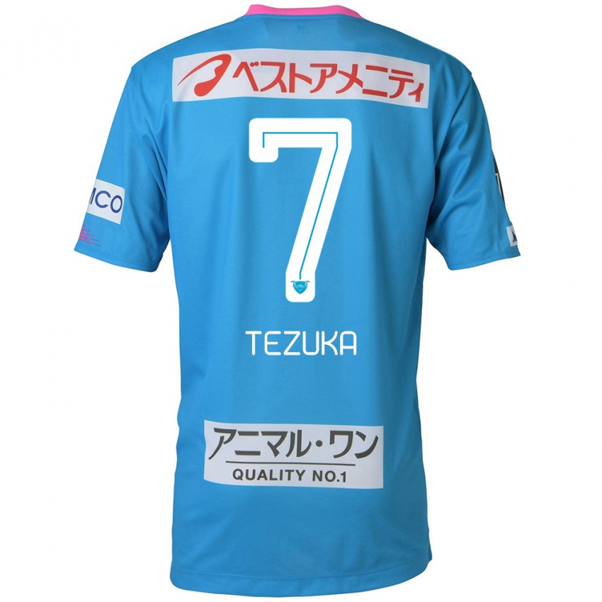 Heren Kohei Tezuka #7 Blauw Roze Thuisshirt Thuistenue 2024/25 T-Shirt