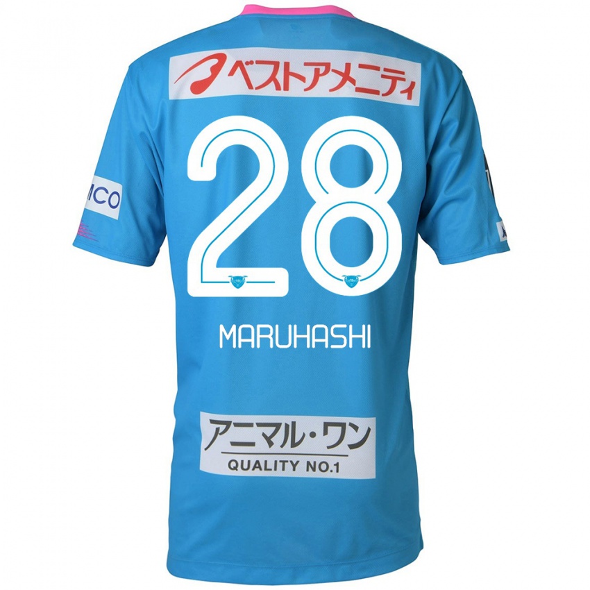 Heren Yusuke Maruhashi #28 Blauw Roze Thuisshirt Thuistenue 2024/25 T-Shirt