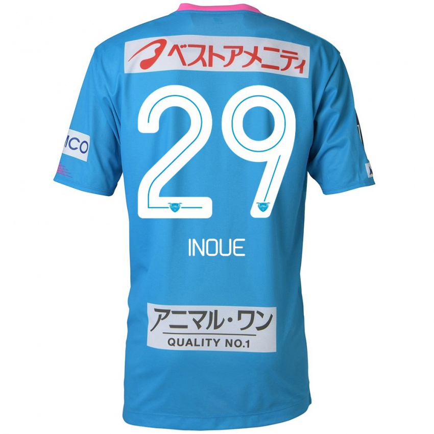 Heren Taisei Inoue #29 Blauw Roze Thuisshirt Thuistenue 2024/25 T-Shirt