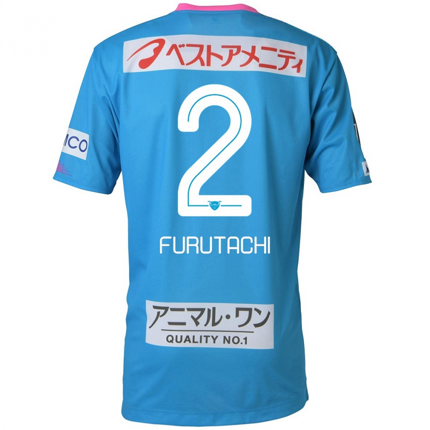 Heren Shuya Furutachi #2 Blauw Roze Thuisshirt Thuistenue 2024/25 T-Shirt